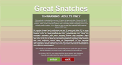 Desktop Screenshot of greatsnatches.com